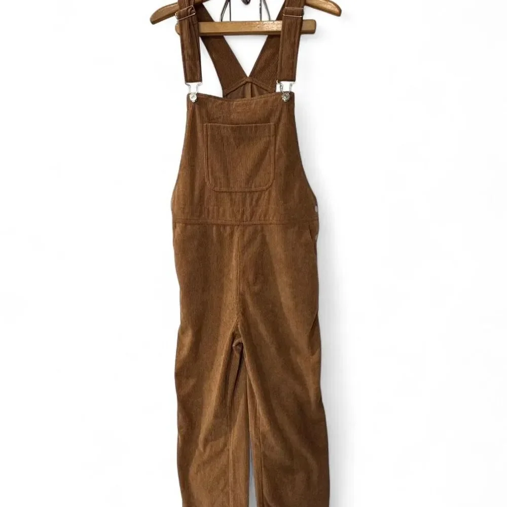 Unbranded Women's Brown and Orange Dungarees-overalls - Picture 2 of 6